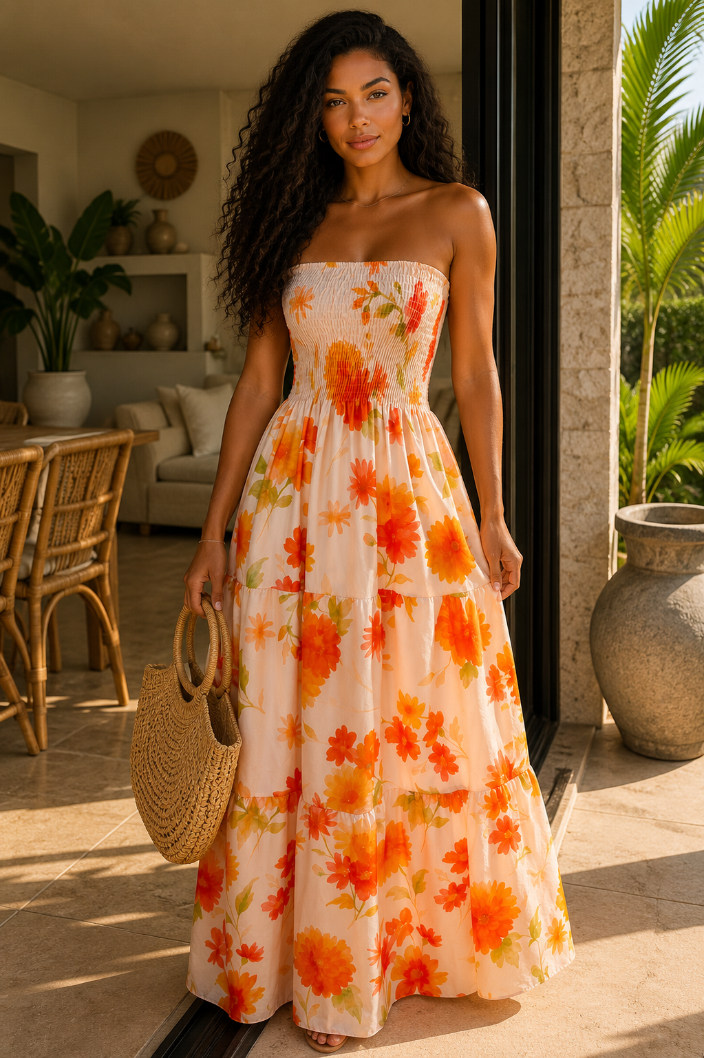ROBE FLUIDE BUSTIER Mélissa