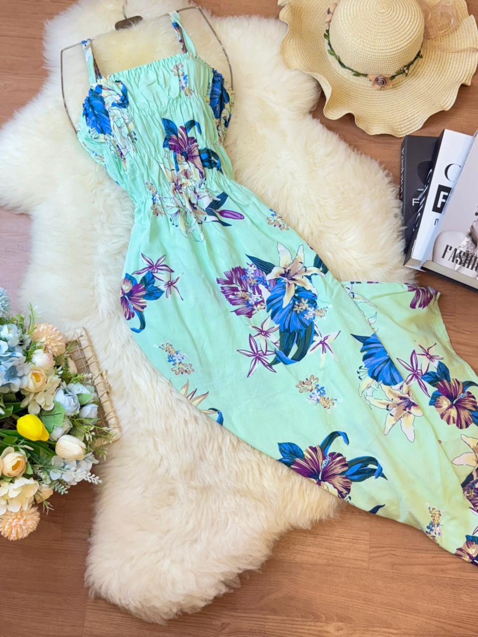 ROBE FLUIDE MI-LONGUE