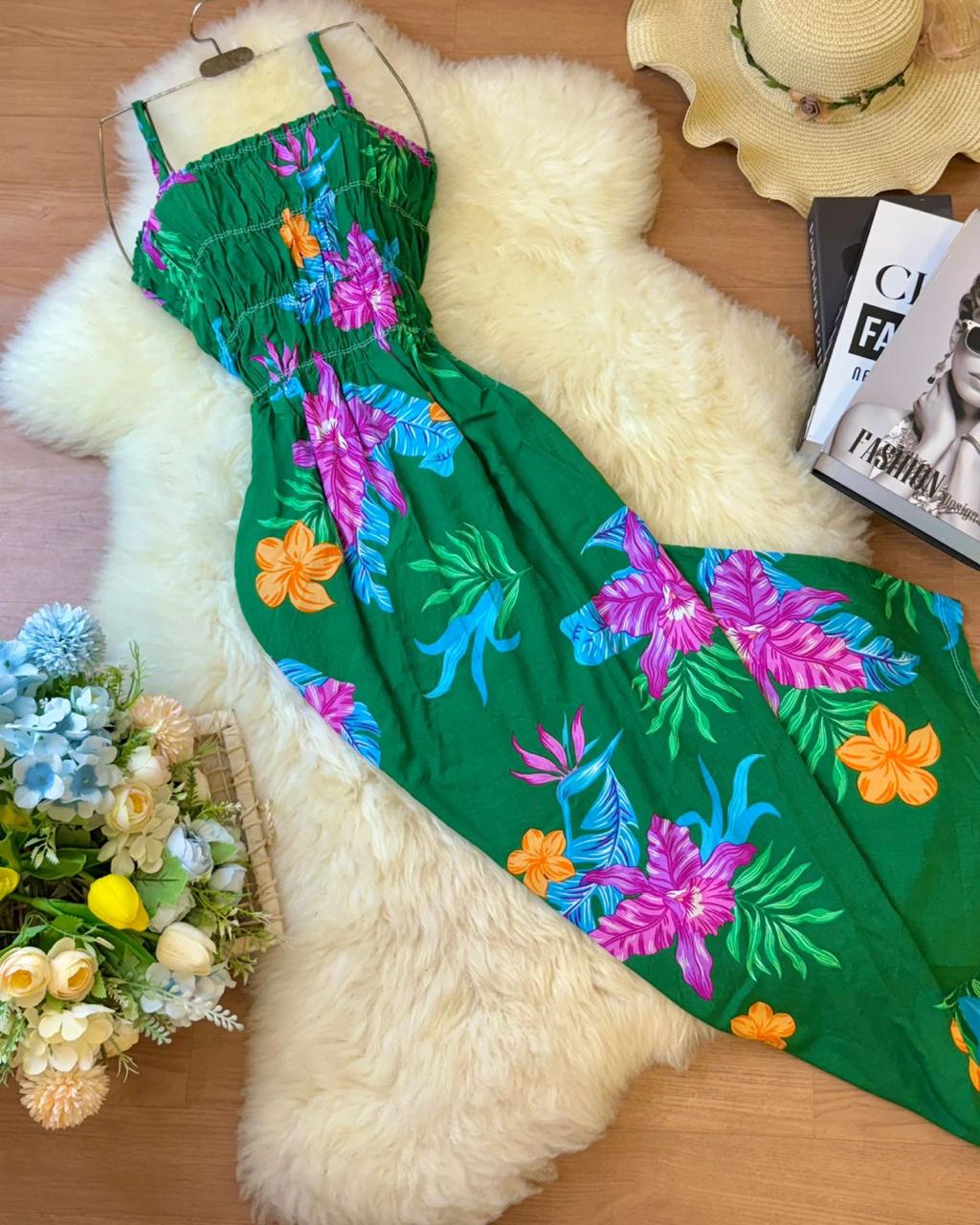 ROBE FLUIDE MI-LONGUE