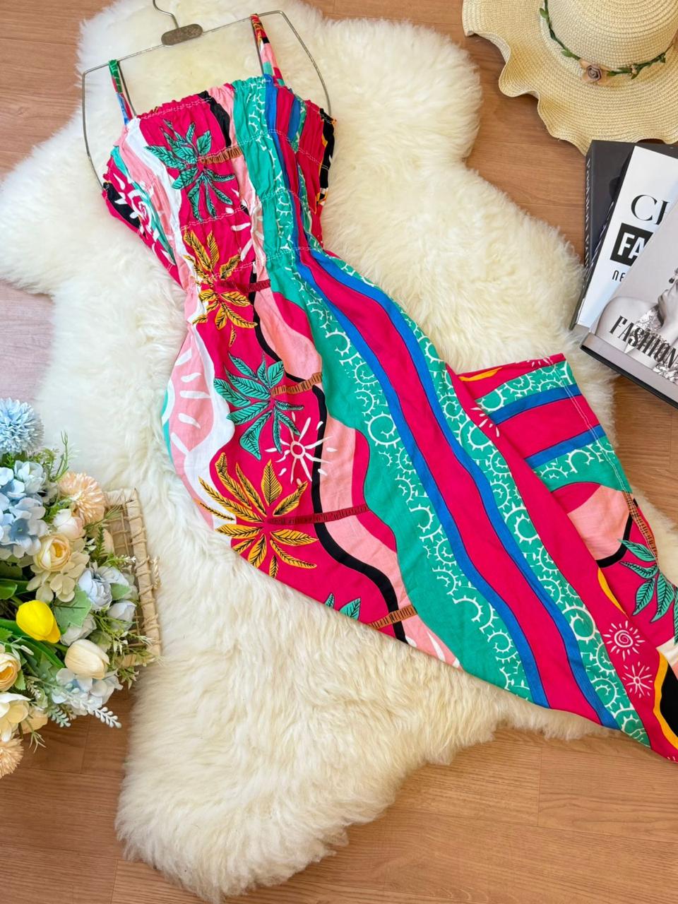 ROBE FLUIDE MI-LONGUE