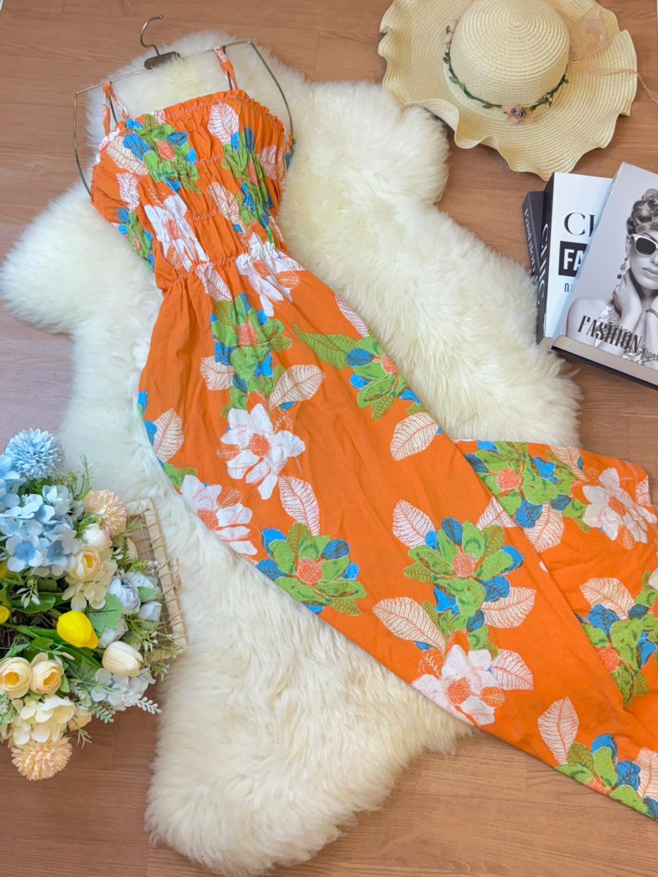 ROBE FLUIDE MI-LONGUE