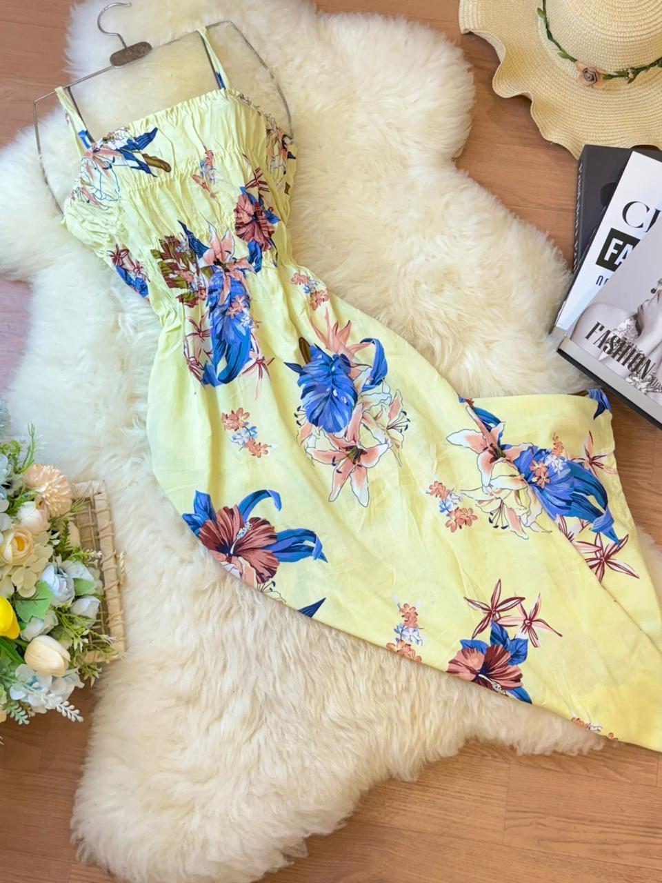 ROBE FLUIDE MI-LONGUE