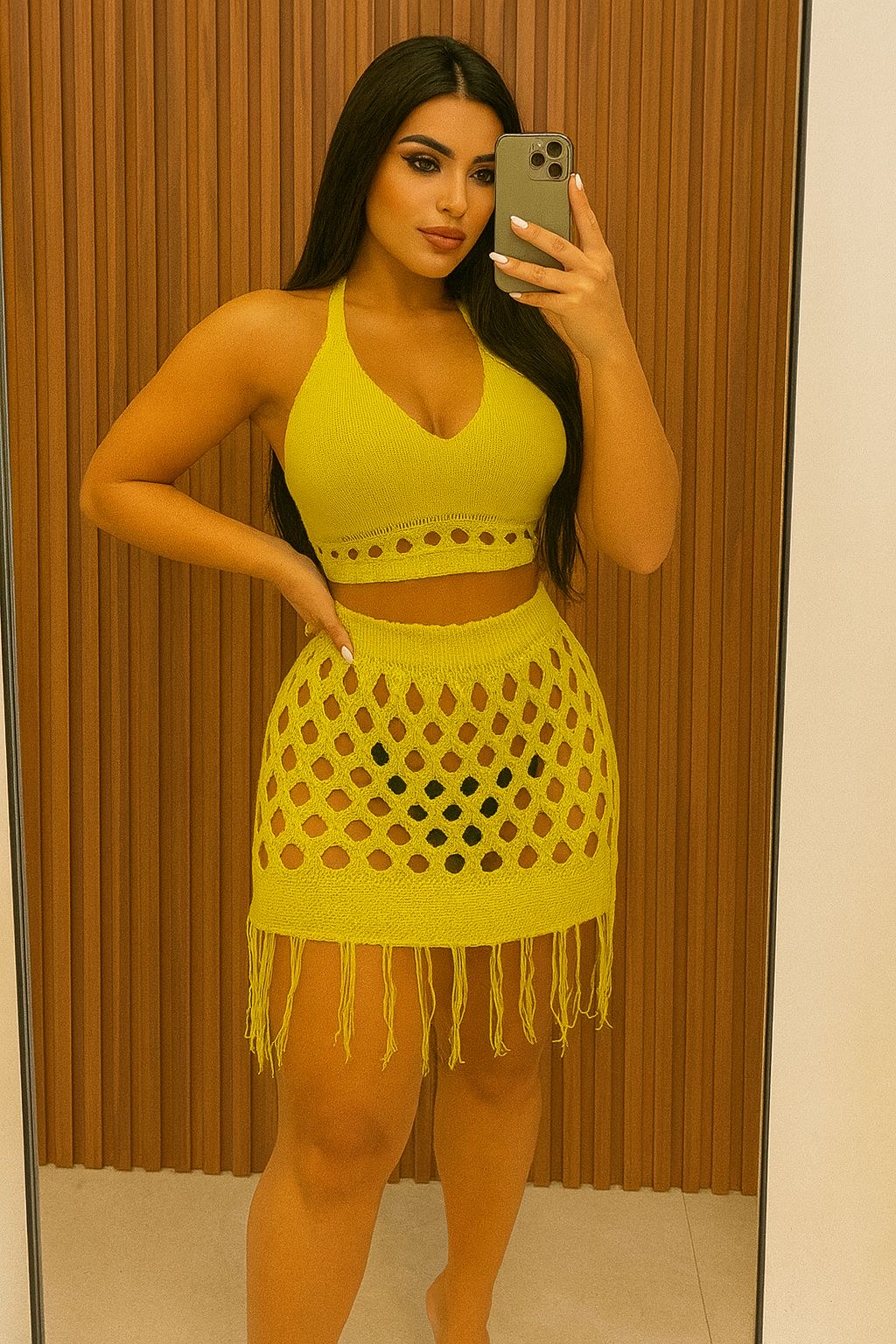 ENSEMBLE DE PLAGE EN TRICOT