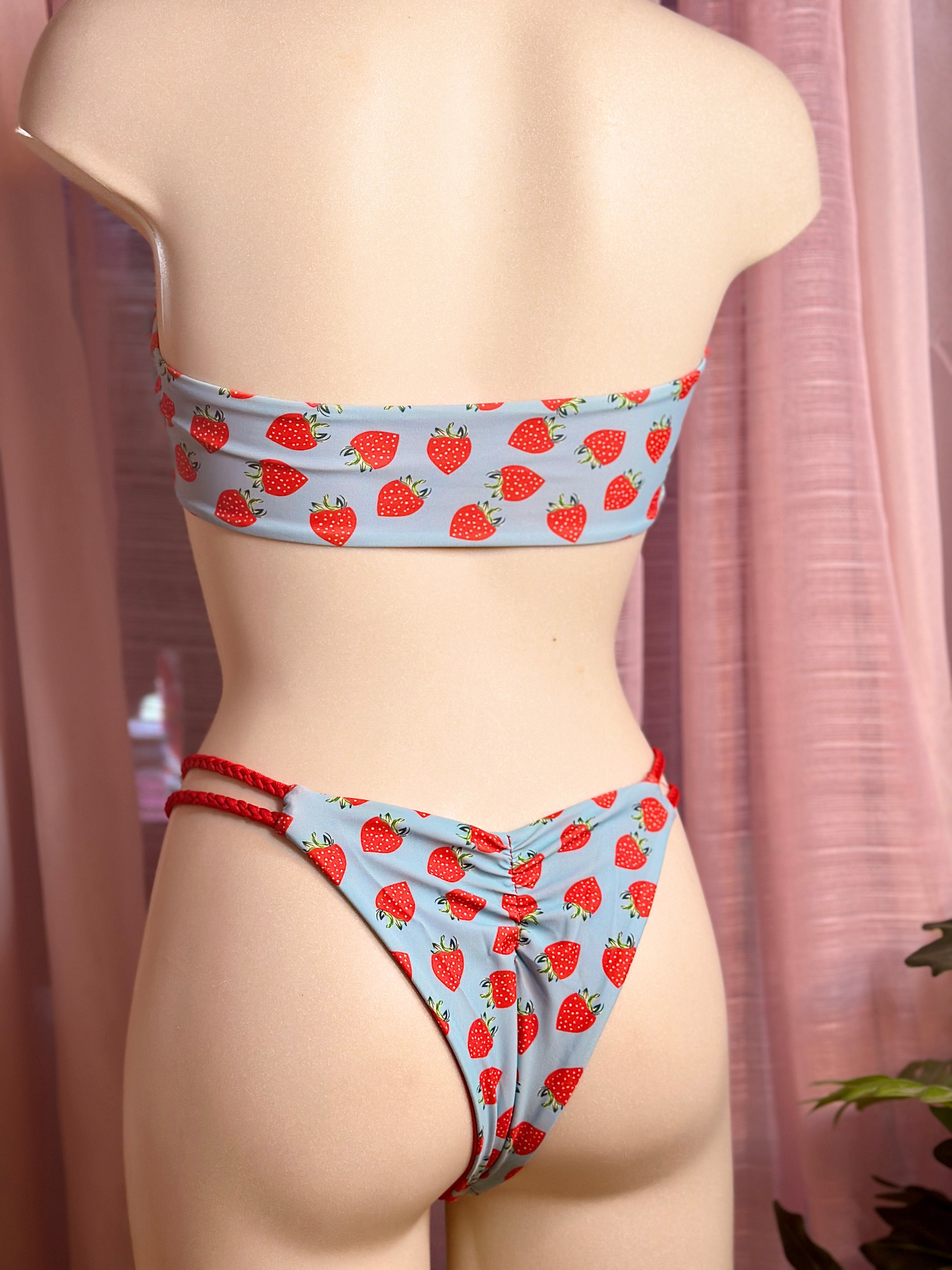 DEUX PIECES IMPRIMÉ FRAISE