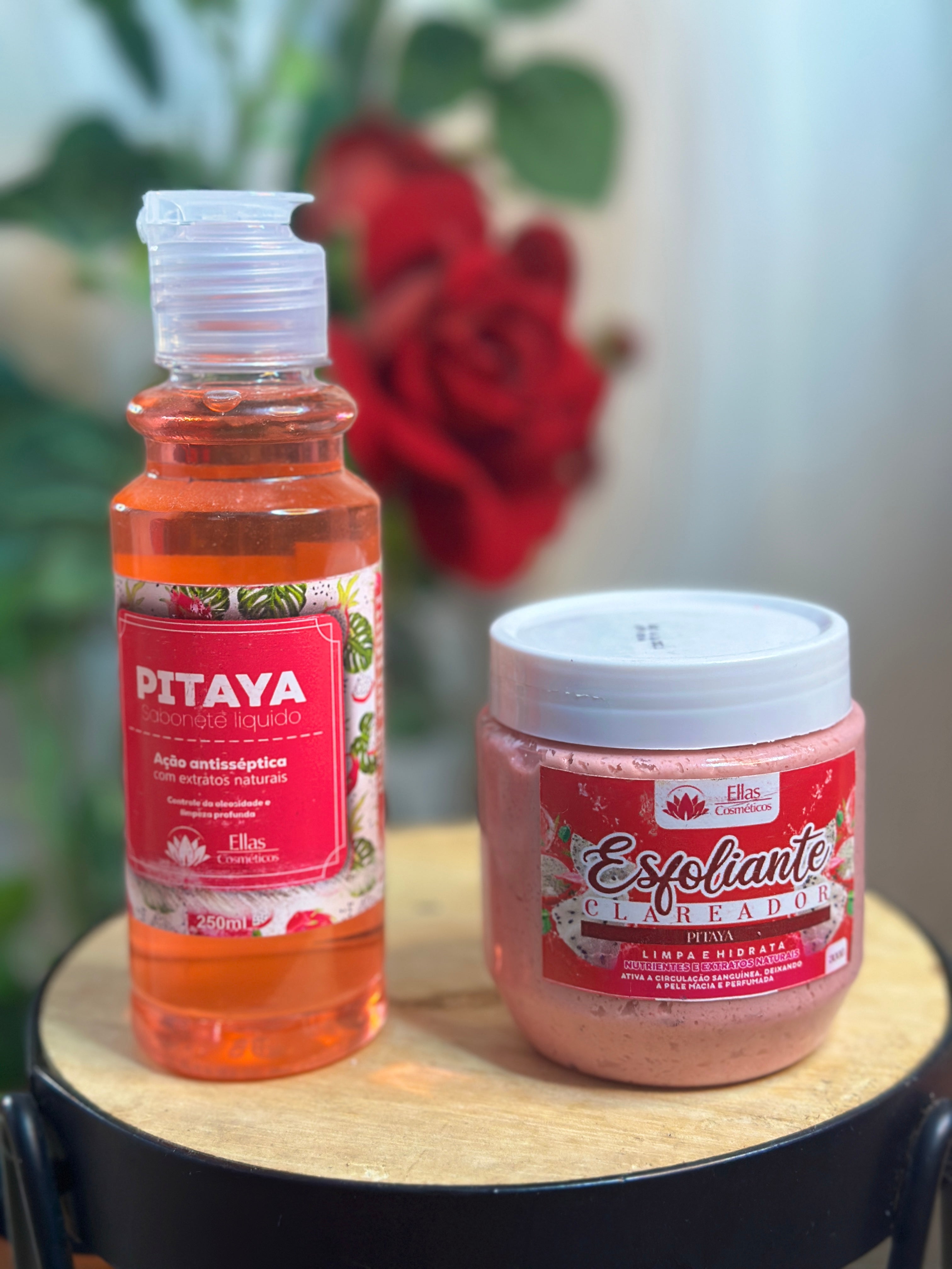 ✨ Kit Soin Corps à la Pitaya Mosqueta – Gel Douche & Exfoliant ✨