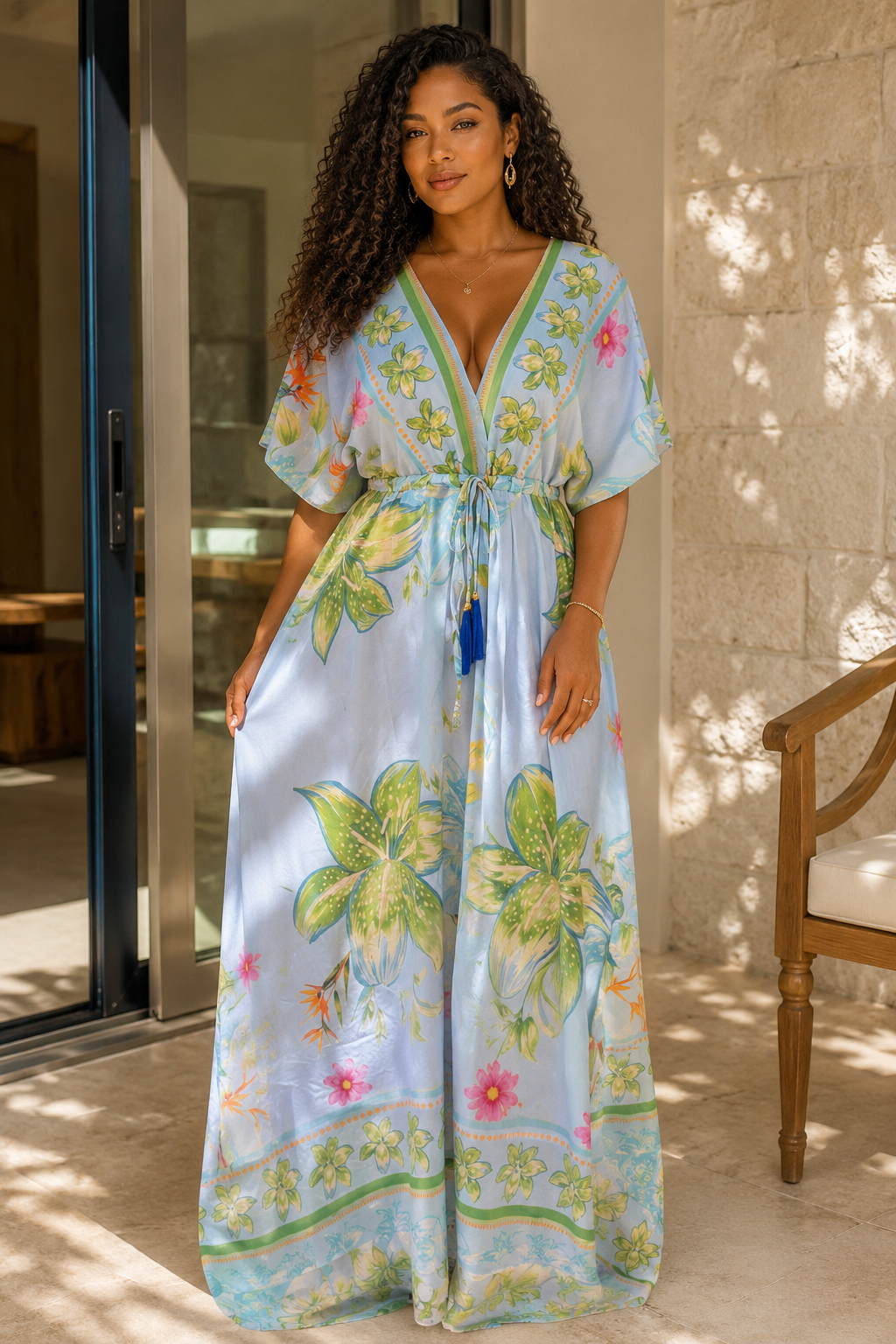 ROBE FLUIDE ÉLÉGANTE AJUSTABLE