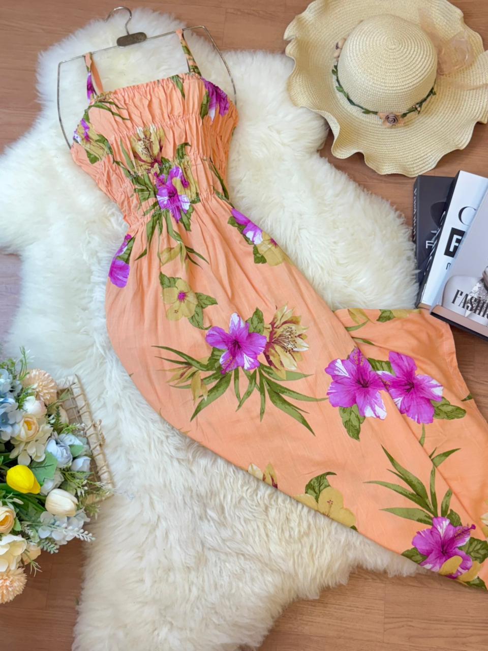 ROBE FLUIDE MI-LONGUE