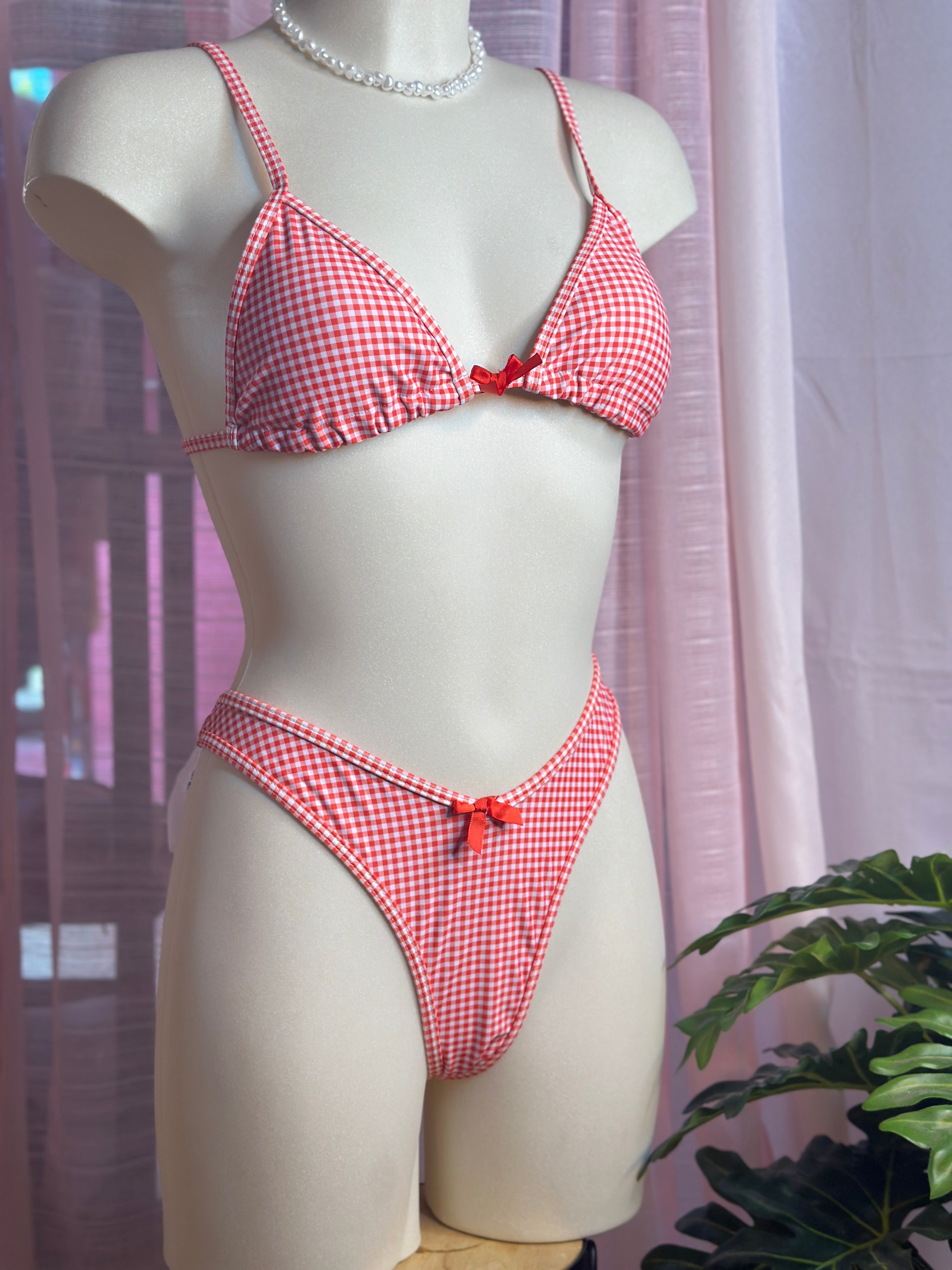 DEUX PIECES IMPRIMÉ quadrillé