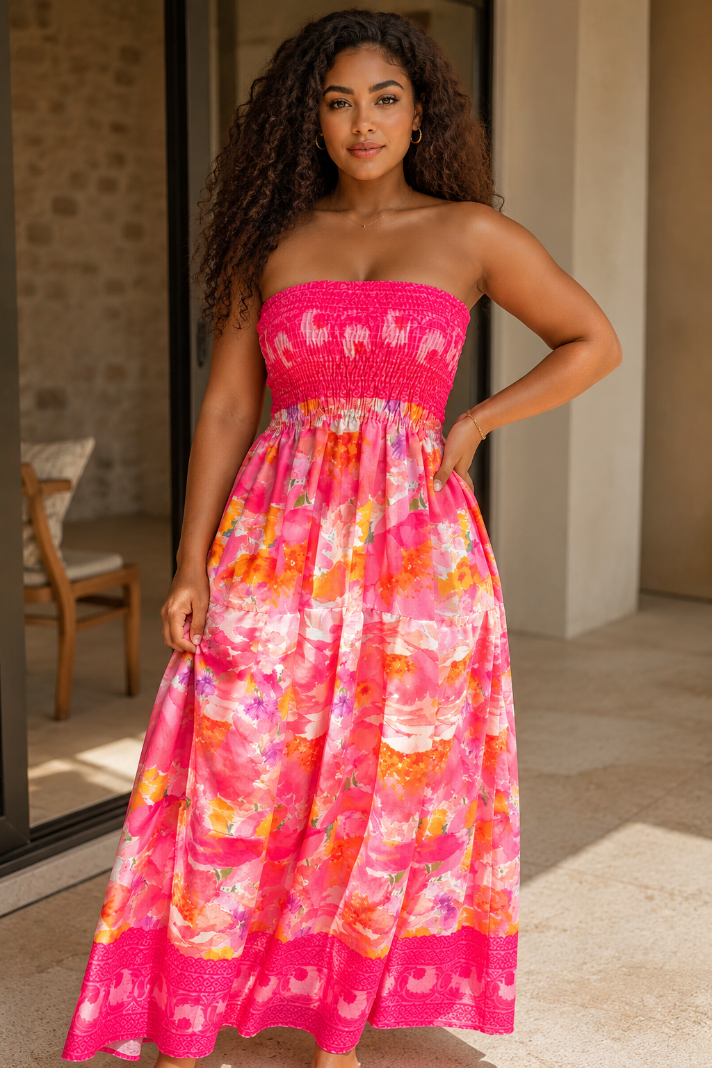 ROBE FLUIDE BUSTIER Mélissa