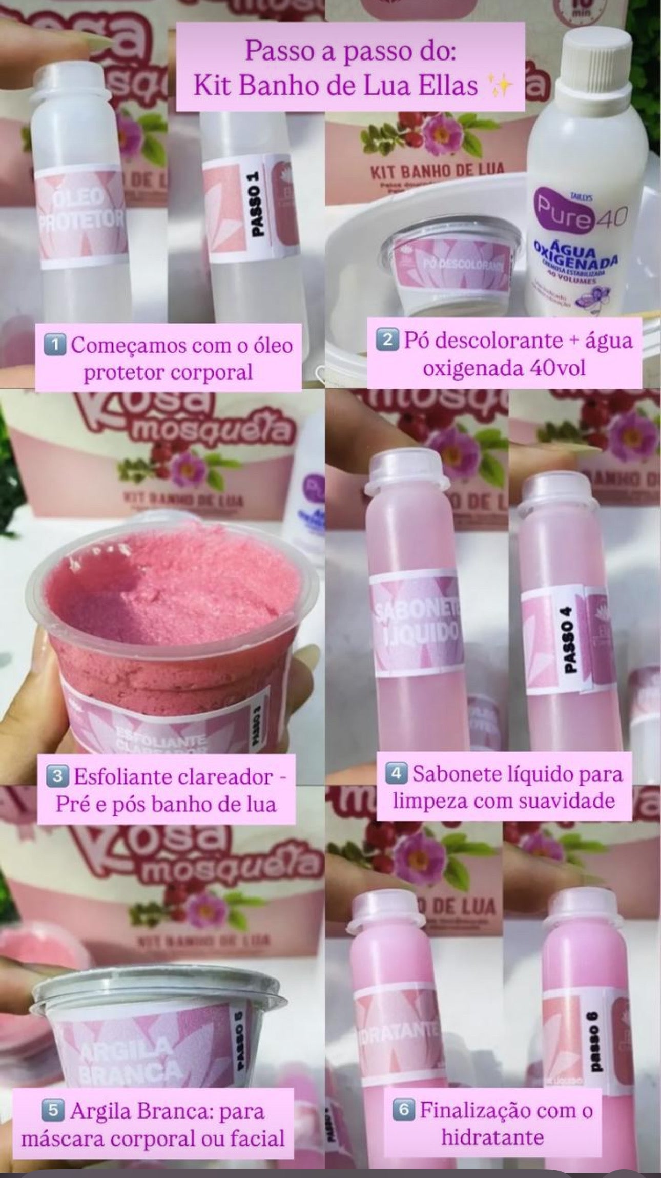 KIT BAIN DE LUNE ROSE