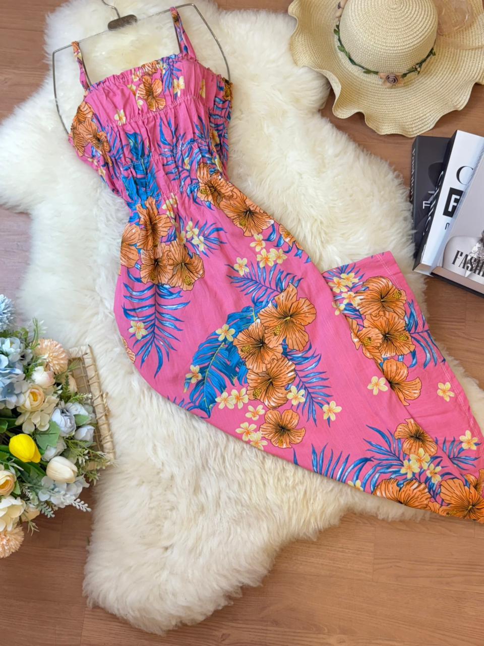 ROBE FLUIDE MI-LONGUE