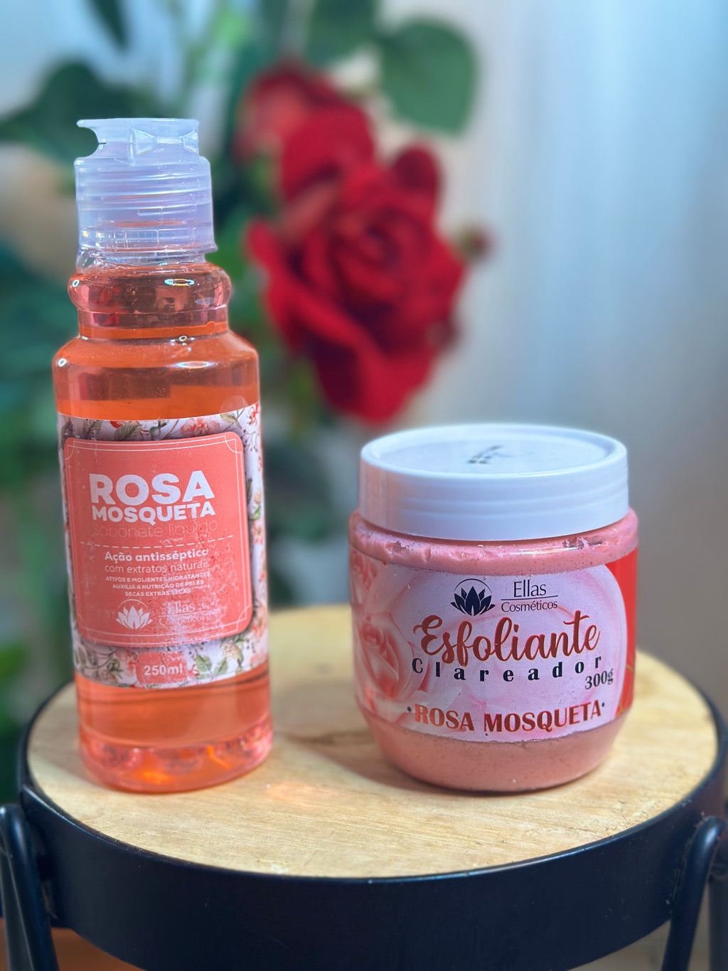 ✨ Kit Soin Corps à la Rose Mosqueta – Gel Douche & Exfoliant ✨