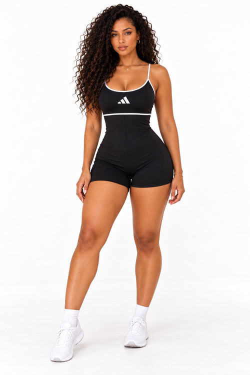 Combinaison short sportive noire